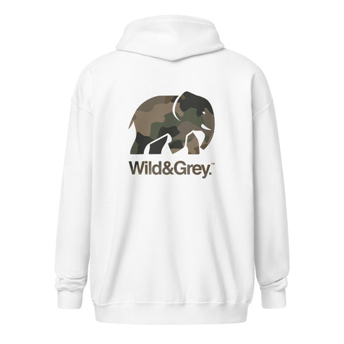 Elephant Conservation - Full Zip Womens Hoodie